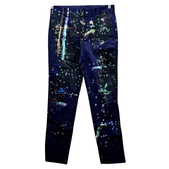 H&M Skinny‎ Fit Paint Splatter Pants US 30R - Picture 1 of 8